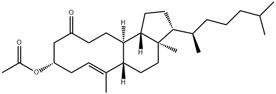 (E)-3β-Acetoxy-5,10-secocholest-1(10)-en-5-one Structure