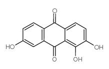 1,2,7-三羟基蒽醌结构式