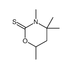 3,4,4,6-tetramethyl-1,3-oxazinane-2-thione结构式