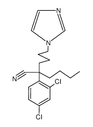 2-butyl-2-(2,4-dichloro-phenyl)-6-imidazol-1-yl-hexanenitrile结构式