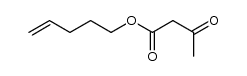 pent-4-enyl 3-oxobutanoate Structure