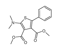 2-dimethylamino-5-phenyl-thiophene-3,4-dicarboxylic acid dimethyl ester Structure