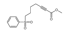 methyl 7-(benzenesulfonyl)hept-2-ynoate Structure