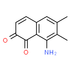 1,2-Naphthalenedione, 8-amino-6,7-dimethyl- (9CI)结构式