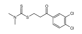 2-(3,4-dichlorobenzoyl)ethyl dimethyldithiocarbamate Structure