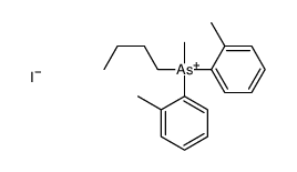 butyl-methyl-bis(2-methylphenyl)arsanium,iodide Structure