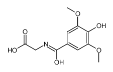 2-[(4-hydroxy-3,5-dimethoxybenzoyl)amino]acetic acid结构式