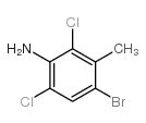 4-Bromo-2,6-dichloro-3-methylaniline structure