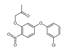 1-[5-(3-chlorophenoxy)-2-nitrophenoxy]propan-2-one Structure