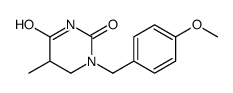 1-[(4-methoxyphenyl)methyl]-5-methyl-1,3-diazinane-2,4-dione结构式