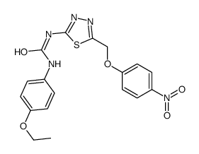 1-(4-ethoxyphenyl)-3-[5-[(4-nitrophenoxy)methyl]-1,3,4-thiadiazol-2-yl]urea Structure