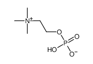 Ethanaminium, N,N,N-trimethyl-2-(phosphonooxy)-, hydroxide, inner salt Structure