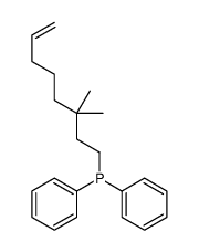 3,3-dimethyloct-7-enyl(diphenyl)phosphane Structure