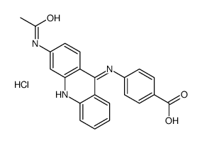 4-[(3-acetamidoacridin-9-yl)amino]benzoic acid,hydrochloride结构式