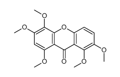 1,2,5,6,8-pentamethoxyxanthen-9-one结构式