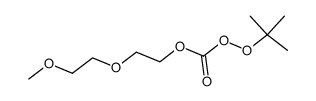 OO-tert-butyl methoxyethoxyethyl monoperoxycarbonate结构式