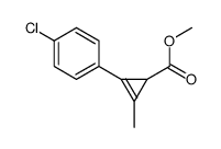 2-Cyclopropene-1-carboxylic acid, 2-methyl-3-(4-chlorophenyl)-, methyl ester Structure