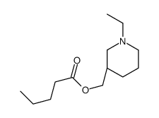 Pentanoic acid, [(3S)-1-ethyl-3-piperidinyl]methyl ester (9CI)结构式