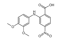 2-((3,4-dimethoxyphenyl)amino)-4-nitrobenzoic acid结构式