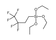 triethoxy(3,3,4,4,4-pentafluorobutyl)silane Structure