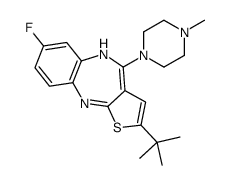 2-tert-butyl-7-fluoro-4-(4-methylpiperazin-1-yl)-5H-thieno[3,2-c][1,5]benzodiazepine Structure