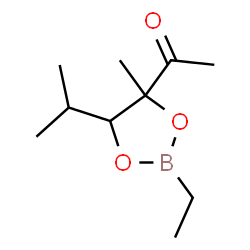 1-[2-Ethyl-4-methyl-5-(1-methylethyl)-1,3,2-dioxaborolan-4-yl]ethanone structure