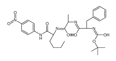 N-T-BOC-D-PHE-ALA-NLE P-NITROANILIDE结构式