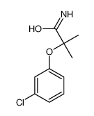 2-(3-chlorophenoxy)-2-methylpropanamide Structure