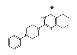 2-(4-phenylpiperazin-1-yl)-5,6,7,8-tetrahydroquinazolin-4-amine结构式