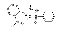 N-benzenesulfonyl-N'-(2-nitro-benzoyl)-hydrazine Structure