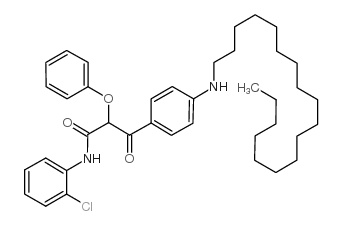 ALPHA-(4-OCTADECANYLAMINO)-BENZOYL-ALPHA-PHENOXY-N-(2-CHLORPHENYL)-ACETAMIDE Structure