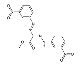 1,5-bis-(3-nitro-phenyl)-formazan-3-carboxylic acid ethyl ester结构式