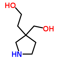 2-[3-(Hydroxymethyl)-3-pyrrolidinyl]ethanol Structure