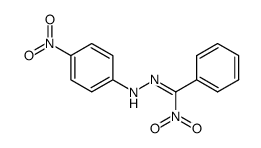 (α-nitro-benzylidene)-(4-nitro-phenyl)-hydrazine结构式