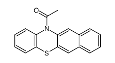 12-acetyl-12H-benzo[b]phenothiazine结构式