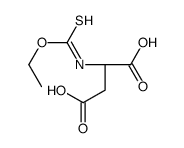 (2S)-2-(ethoxycarbothioylamino)butanedioic acid结构式