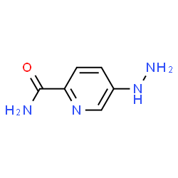 2-Pyridinecarboxamide,5-hydrazino-(9CI) structure