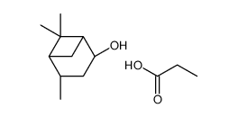 propanoic acid,(1S,2S,4S,5S)-2,6,6-trimethylbicyclo[3.1.1]heptan-4-ol结构式