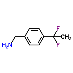 1-[4-(1,1-Difluoroethyl)phenyl]methanamine结构式