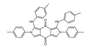 2,6-Bis(4-methylphenyl)-1,7-bis(4-methylphenylamino)benzo[1,2-c:4,5-c']dipyrrol-4,8(2H,6H)-dion Structure