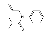 Propanethioamide,2-methyl-N-phenyl-N-2-propenyl- (9CI)结构式