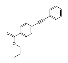 propyl 4-(2-phenylethynyl)benzoate Structure