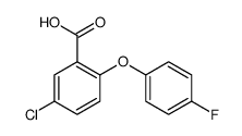 5-Chloro-2-(4-fluoro-phenoxy)-benzoic acid Structure