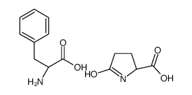 5-oxo-L-proline, compound with 3-phenyl-DL-alanine (1:1) Structure