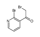 2-Bromo-1-(2-bromo-3-pyridinyl)ethanone Structure