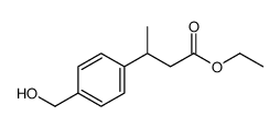 Benzenepropanoic acid, 4-(hydroxymethyl)--ba--methyl-, ethyl ester (9CI)结构式