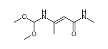 (E)-3-((dimethoxymethyl)amino)-N-methylbut-2-enamide结构式