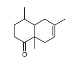 4,6,8a-trimethyl-2,3,4,4a,5,8-hexahydronaphthalen-1-one结构式