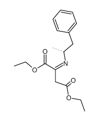 diethyl 2-((1-phenylpropan-2-yl)imino)succinate结构式