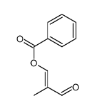 (2-methyl-3-oxoprop-1-enyl) benzoate Structure